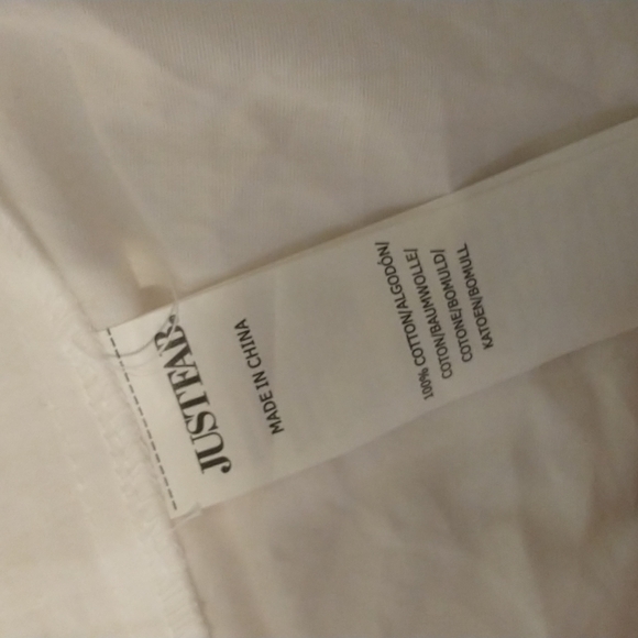NWT JustFab White Button Down - Picture 6 of 6